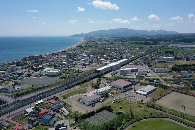 木古内町の街並み